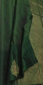 Green Kanjeevaram Handloom Silk Saree - Pure Elegance - Luxurion World