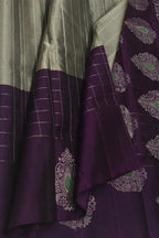 Exquisite Grey Kanjeevaram Pure Silk Saree - Luxurion World