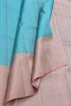 Blue Kanjeevaram Silk Saree: Handloom Elegance - Luxurion World