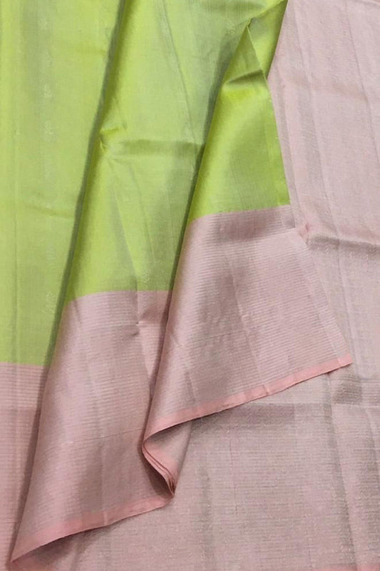 Green Kanjeevaram Silk Saree - Handloom Pure Elegance - Luxurion World