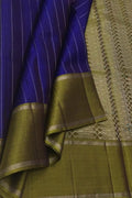 Royal Blue Kanjeevaram Silk Saree - Handloom Pure Elegance - Luxurion World