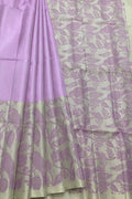 Exquisite Purple Kanjeevaram Silk Saree - Handloom Beauty - Luxurion World