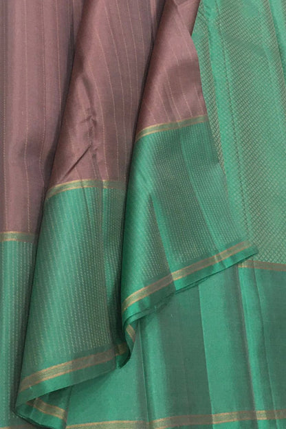 Exquisite Purple Pure Silk Kanjeevaram Saree - Luxurion World