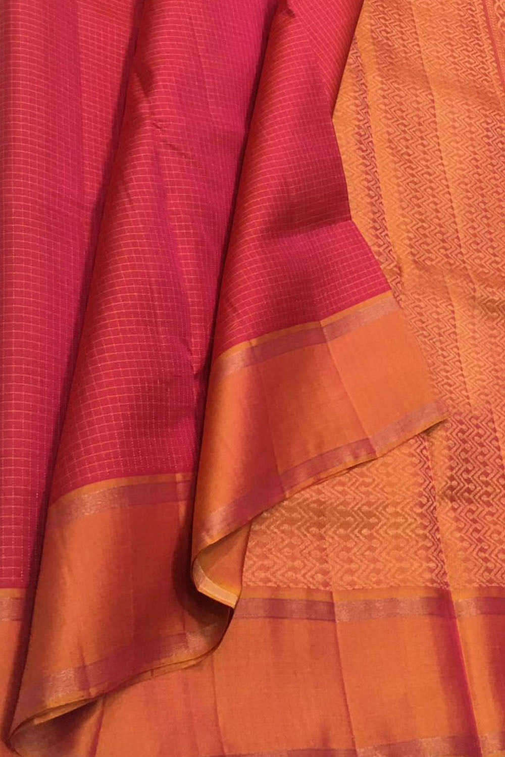 Exquisite Pink Kanjeevaram Pure Silk Saree - Handloom Beauty - Luxurion World