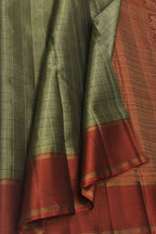 Elegant Grey Pure Silk Kanjeevaram Saree - Luxurion World