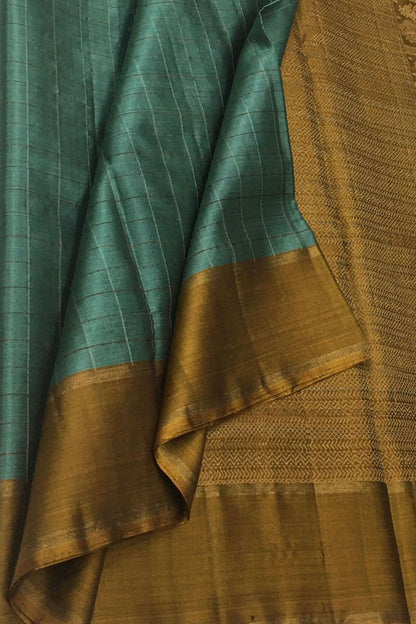 Royal Blue Kanjeevaram Pure Silk Saree - Handloom Pure Elegance - Luxurion World