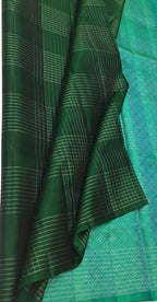 Green Handloom Kanjeevaram Pure Silk Saree - Elegant Choice - Luxurion World