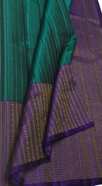 Exquisite Blue Kanjeevaram Handloom Pure Silk Saree - Luxurion World