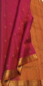 Exquisite Pink Kanjeevaram Pure Silk Saree - Handloom Beauty - Luxurion World