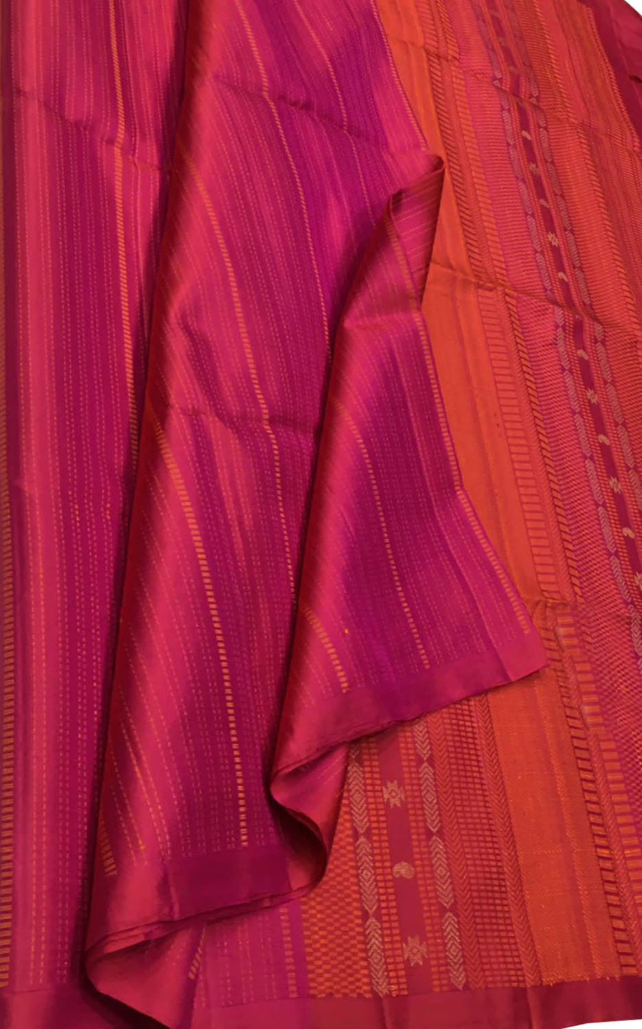 Exquisite Pink Pure Silk Kanjeevaram Handloom Saree - Luxurion World