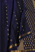Exquisite Blue Handloom Kanjeevaram Pure Silk Saree - Luxurion World
