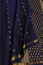 Exquisite Blue Handloom Kanjeevaram Pure Silk Saree - Luxurion World