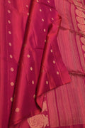 Exquisite Pink Handloom Kanjeevaram Pure Silk Saree - Luxurion World