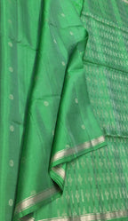 Green Handloom Kanjeevaram Pure Silk Saree - Luxurion World