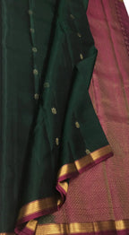 Green Handloom Kanjeevaram Pure Silk Saree - Luxurion World