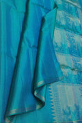 Royal Blue Handloom Kanjeevaram Silk Saree - Luxurion World
