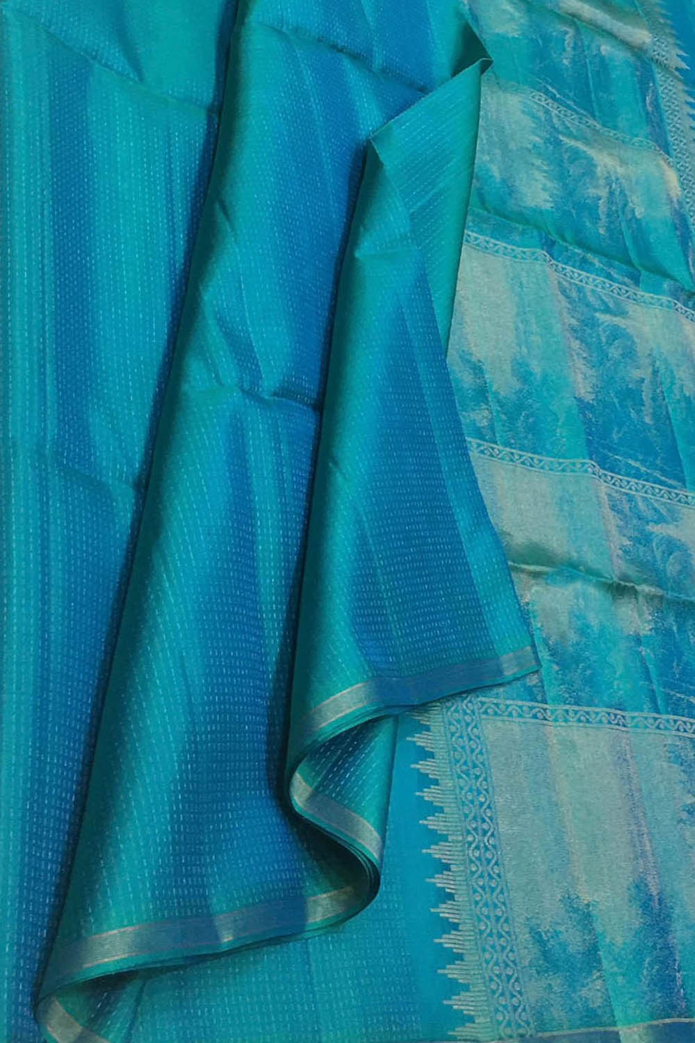 Royal Blue Handloom Kanjeevaram Silk Saree - Luxurion World