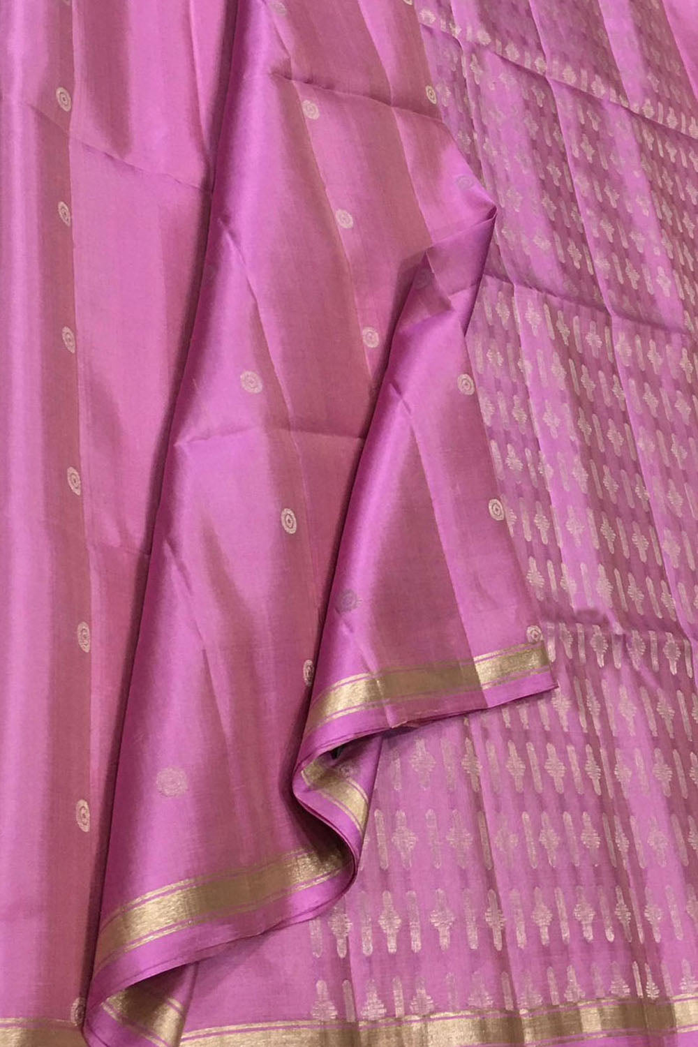 Pink Handloom Kanjeevaram Pure Silk Saree - Luxurion World