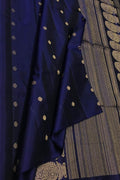 Royal Blue Handloom Kanjeevaram Silk Saree - Luxurion World