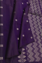 Exquisite Purple Handloom Kanjeevaram Silk Saree - Luxurion World