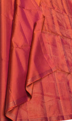 Exquisite Pink Handloom Kanjeevaram Pure Silk Saree - Luxurion World