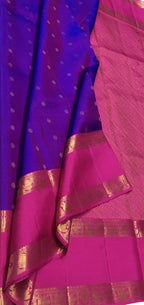 Exquisite Purple Handloom Kanjeevaram Pure Silk Saree - Luxurion World