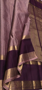 Exquisite Purple Handloom Kanjeevaram Pure Silk Saree - Luxurion World