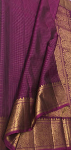 Exquisite Purple Handloom Kanjeevaram Silk Saree - Luxurion World