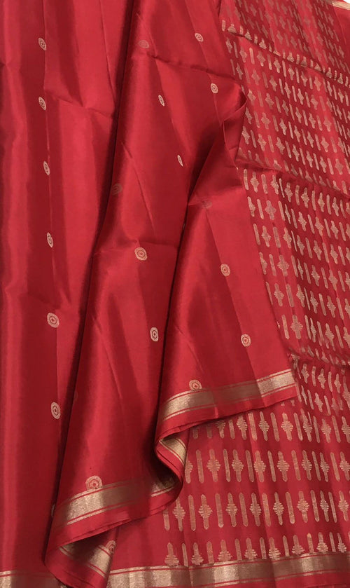 Exquisite Pink Handloom Kanjeevaram Pure Silk Saree - Luxurion World