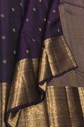 Exquisite Purple Handloom Kanjeevaram Silk Saree - Luxurion World