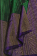 Green Handloom Kanjeevaram Pure Silk Saree - Luxurion World
