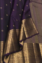 Exquisite Purple Handloom Kanjeevaram Pure Silk Saree - Luxurion World
