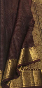 Exquisite Maroon Handloom Kanjeevaram Pure Silk Saree - Luxurion World