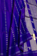 Exquisite Blue Handloom Kanjeevaram Pure Silk Saree - Luxurion World