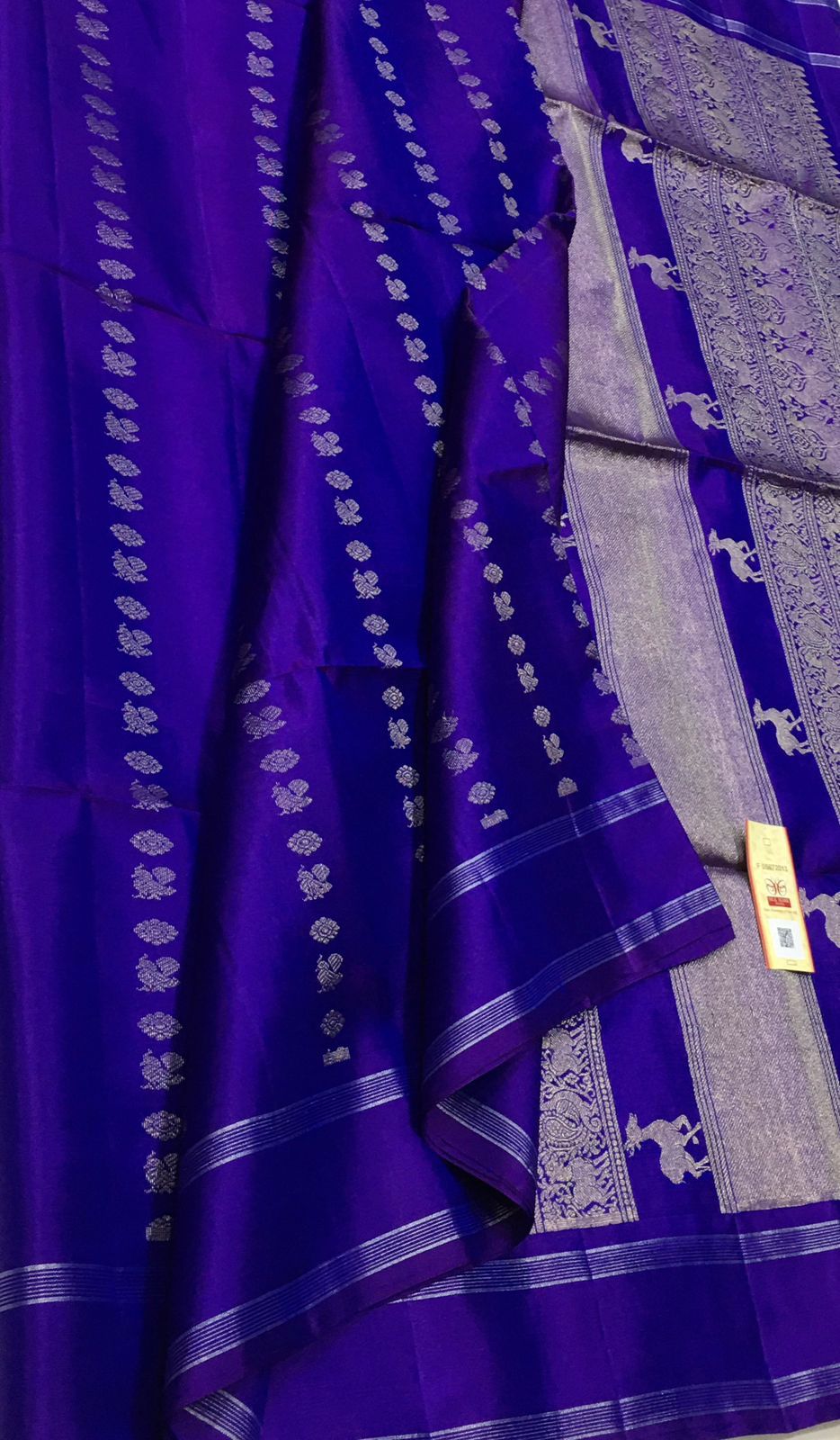 Exquisite Blue Handloom Kanjeevaram Pure Silk Saree - Luxurion World