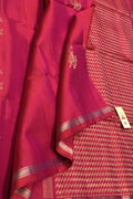 Exquisite Pink Handloom Kanjeevaram Pure Silk Saree - Luxurion World