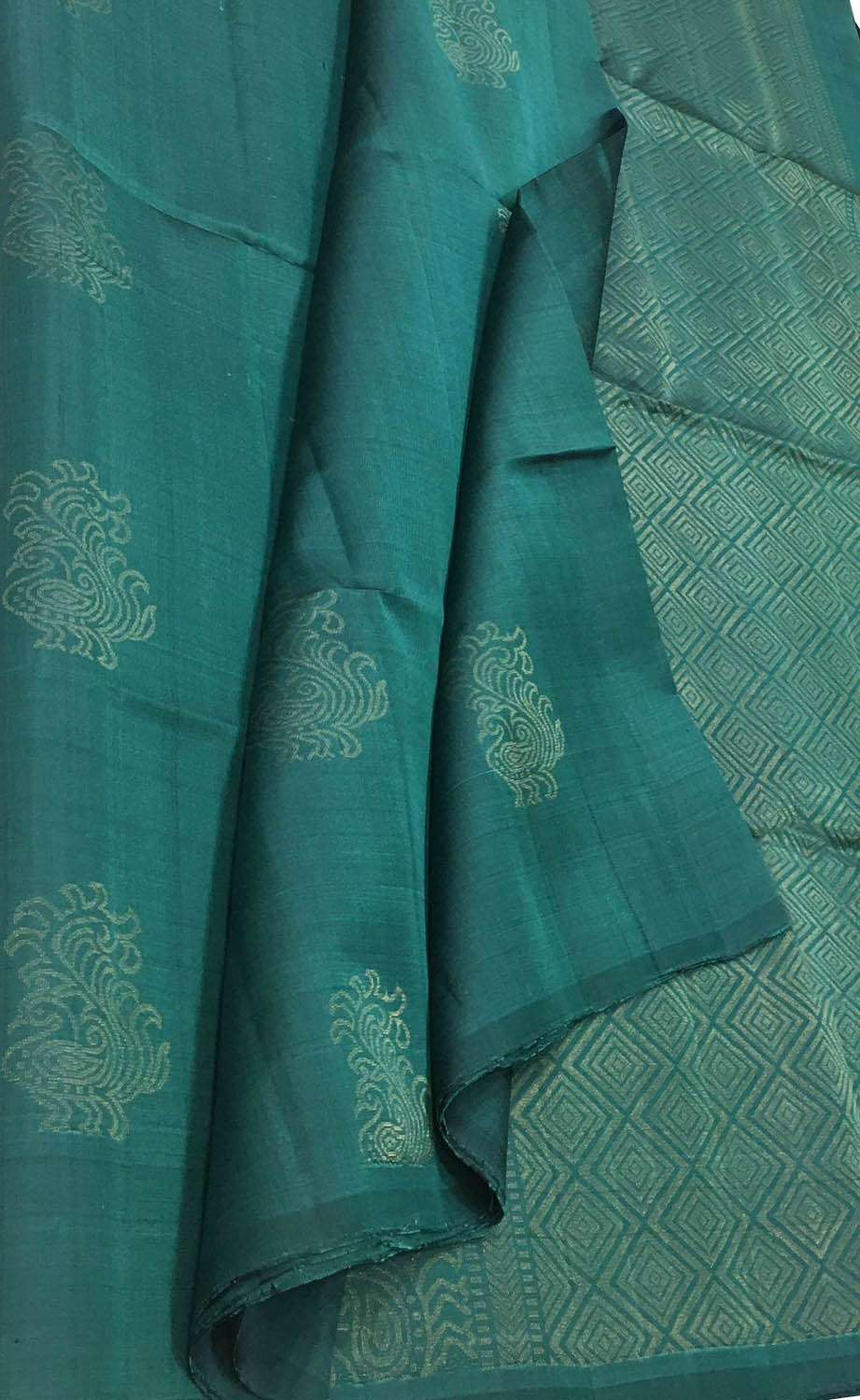 Blue Handloom Kanjeevaram Pure Silk Saree - Luxurion World