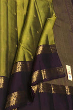 Green Handloom Kanjeevaram Pure Silk Saree - Luxurion World