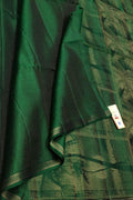 Green Handloom Kanjeevaram Pure Silk Saree - Luxurion World