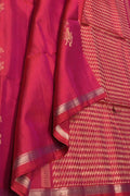 Exquisite Pink Handloom Kanjeevaram Silk Saree - Luxurion World