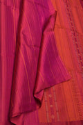 Rose Pink Handloom Kanjeevaram Silk Saree - Luxurion World