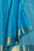 Royal Blue Handloom Kanjeevaram Silk Saree - Luxurion World