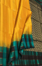 Yellow Handloom Kanjeevaram Silk Saree - Luxurion World