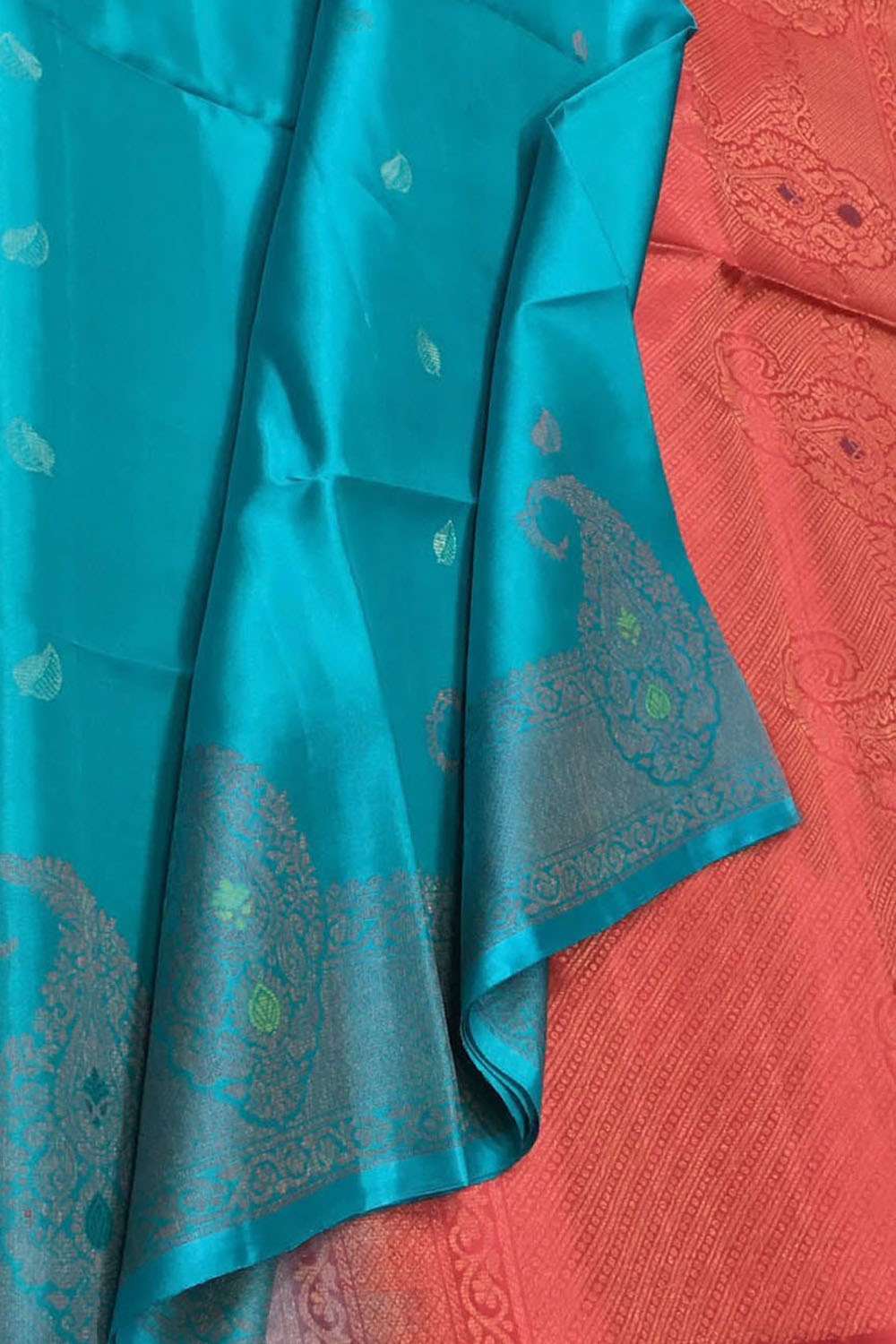 Royal Blue Handloom Kanjeevaram Silk Saree - Luxurion World