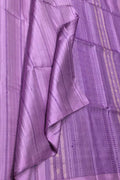 Exquisite Purple Handloom Kanjeevaram Silk Saree - Luxurion World