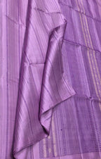 Exquisite Purple Handloom Kanjeevaram Silk Saree - Luxurion World