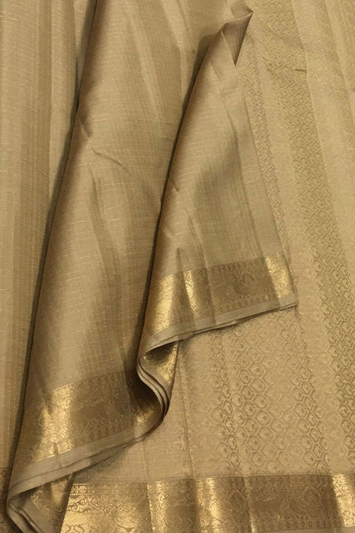 Pastel Handloom Kanjeevaram Pure Silk Saree - Luxurion World