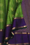 Green Handloom Kanjeevaram Pure Silk Saree - Luxurion World