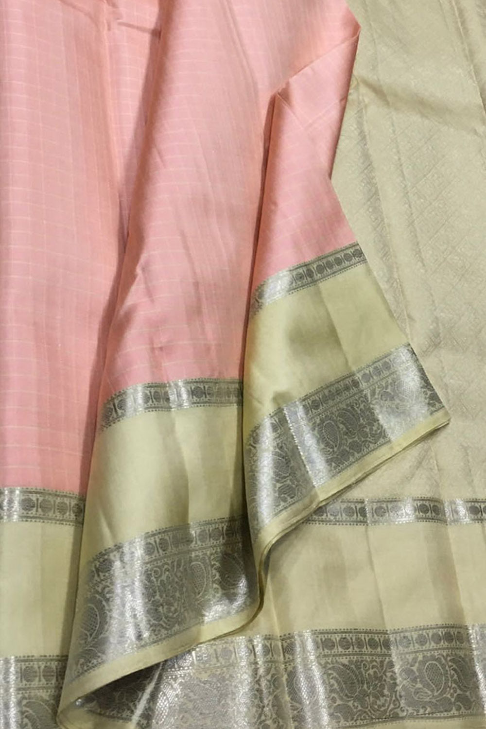 Pink Handloom Kanjeevaram Pure Silk Saree - Luxurion World