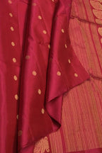 Pink Handloom Kanjeevaram Pure Silk Saree - Luxurion World
